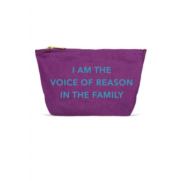 NEW LA TRADING CO voice of reason pouch in purple - Picture 1 of 1